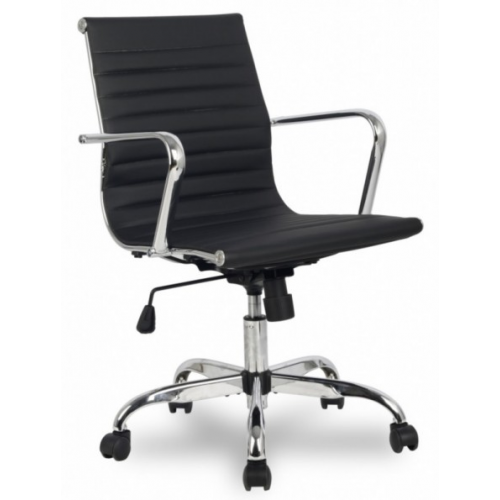 RealChair Кресло офисное College H-966L-2 черная иск. кожа