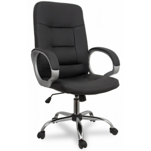 RealChair Кресло руководителя College BX-3225-1 черная иск. кожа