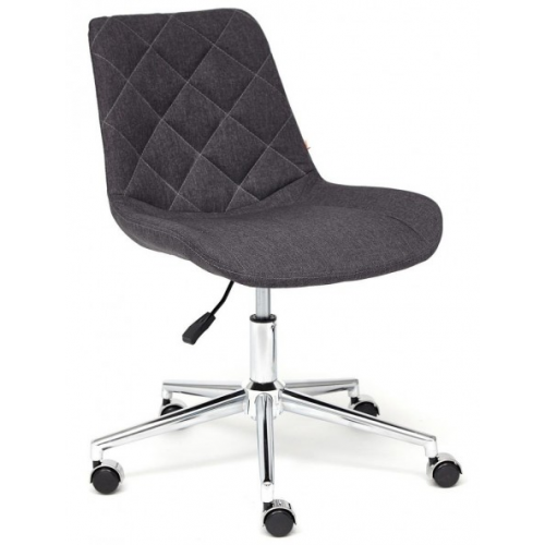 TetChair Кресло офисное STYLE Стайл ткань серая, пиастра
