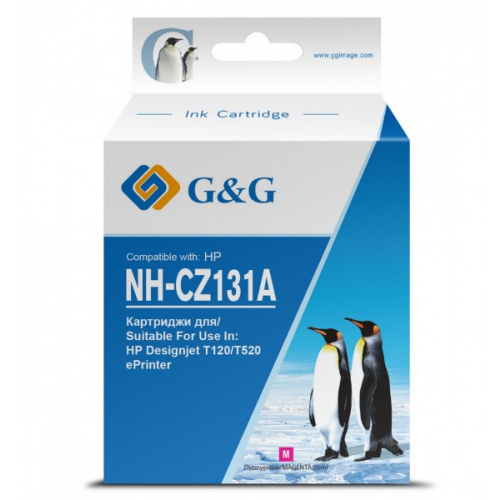 Картридж G&G GG-CZ131A пурпурный 711 совместимый HP Designjet T120, T520