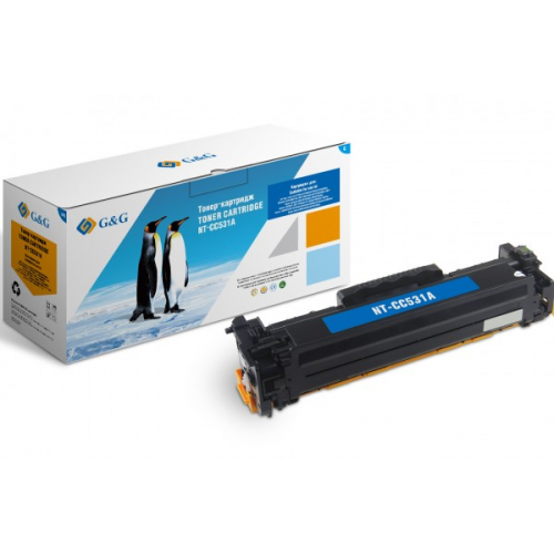 Картридж G&G GG-CC531A голубой совместимый HP Color LaserJet CP2025, CM2320mfp