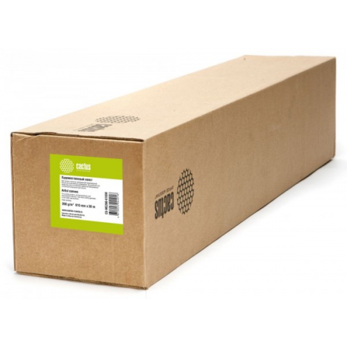 Холст Cactus CS-MC260-61030 610мм-30м 260г белый матовое синтетика
