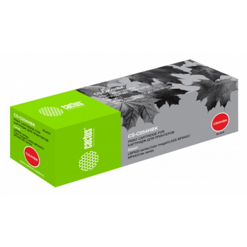 Картридж Cactus CS-C054HBK черный совместимый Canon LBP 621Cw 623Cdw 641Cw 643Cdw