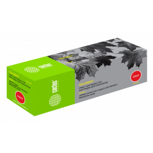 Картридж Cactus CS-C054Y желтый совместимый Canon LBP 621Cw 623Cdw 641Cw 643Cdw