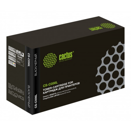 Картридж Cactus CS-C056L черный совместимый Canon i-SENSYS LBP325x MF542x MF543x