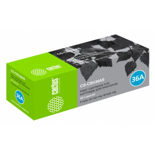 Картридж CACTUS CS-CB436AS совместимый HP Laser Jet P1505, M1120 mfp, M1522 mfp
