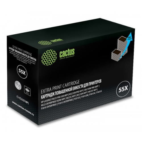 Картридж CACTUS CS-CE255X-MPS совместимый HP LJ P3015, M521, M525 15000стр