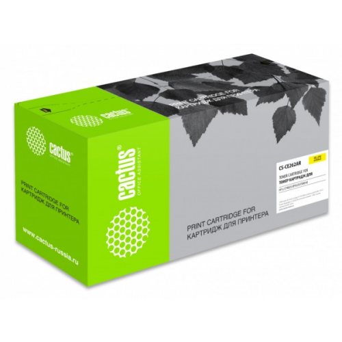 Картридж CACTUS CS-CE262A совместимый HP Сolor LaserJet CP4025, CP4525, CM4540 mfp, желтый