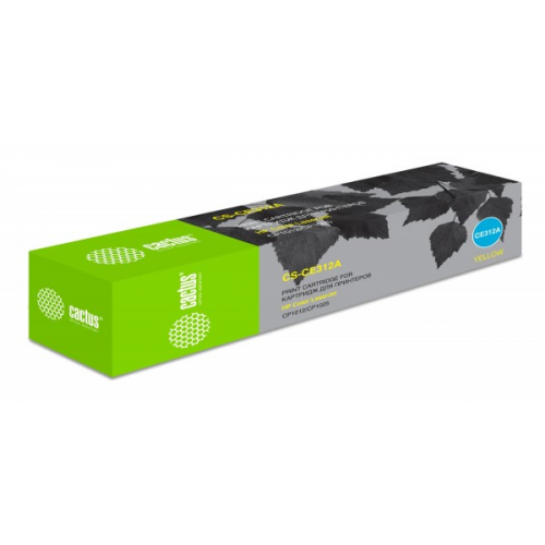Картридж CACTUS CS-CE312A совместимый HP Color LaserJet CP1012 Pro, CP1025 Pro, желтый, 1000 стр