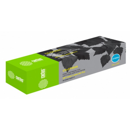 Картридж Cactus CS-CF352A 130A желтый совместимый HP LJ Pro Color MFP M153, M176, M177