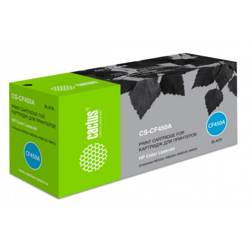 Картридж Cactus CS-CF450A совместимый HP Color LJ Enterprise M652dn M653dn M681dh