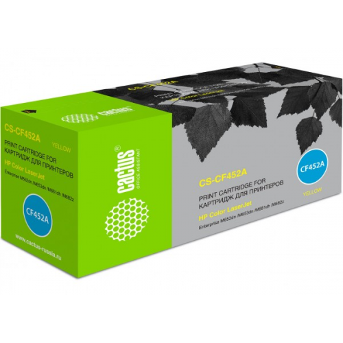Картридж Cactus CS-CF452A желтый совместимый HP Color LJ Enterprise M652dn M653dn M681dh