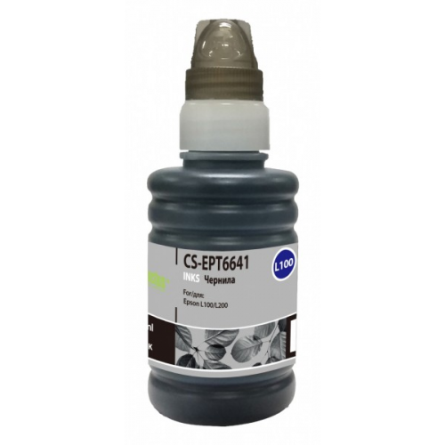 Чернила Cactus CS-EPT6641 T664 черный 100мл для Epson L100, 132, 200, 222, 312, 362, 366