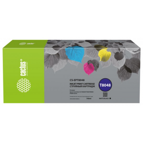 Картридж Cactus CS-EPT8048 T8048 черный матовый 700мл для Epson SureColor SC-P6000 7000