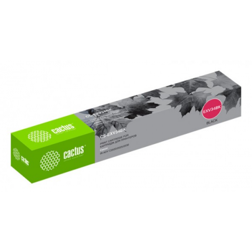 Картридж Cactus CS-EXV34BK черный совместимый CANON IR Advance C2030L C2030i C2020L C2020i C2025i