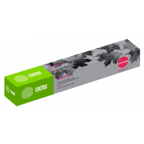 Картридж Cactus CS-EXV34M пурпурный совместимый CANON IR Advance C2030L C2030i C2020L C2020i C2025i