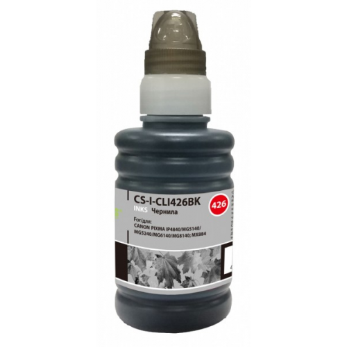 Чернила Cactus CS-I-CLI426BK черный 100мл для Canon Pixma iP4840 MG5140 5240 6140 8140 MX884