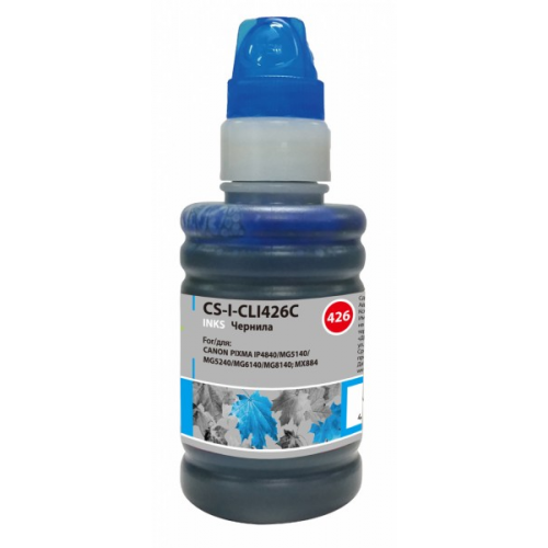 Чернила Cactus CS-I-CLI426C голубой 100мл для Canon Pixma iP4840 MG5140 5240 6140 8140 MX884