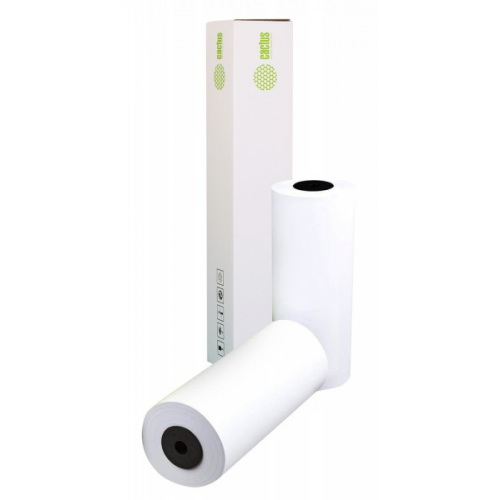 Бумага Cactus Eco CS-LFP80-420457E 420мм-45.7м 80г белый CIE155 втулка 50.8мм (2") упак 2рулона