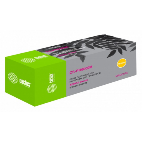 Картридж CACTUS CS-PH6000M 106R01632 пурпурный совместимый Xerox Phaser 6000, 6010, WC6015
