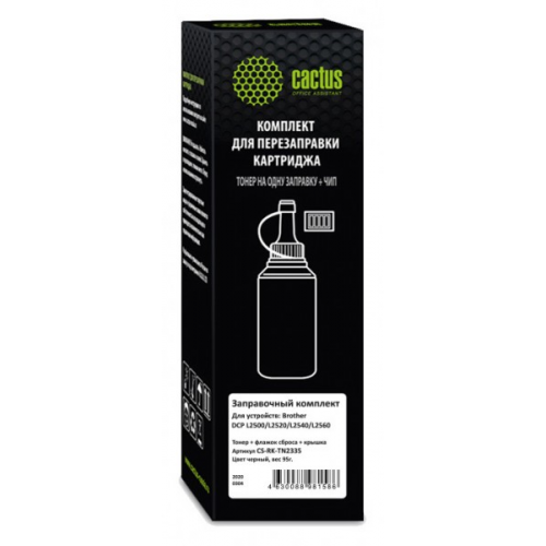 Тонер Cactus CS-RK-TN2335 черный туба 95гр. с флажком для принтера Brother DCP L2500 L2520 L2540 L2560