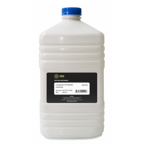 Тонер Cactus CS-TKY2-1000 черный 1000г для принтера Kyocera Universal toner