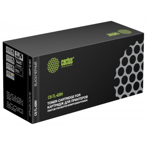 Картридж Cactus CS-TL-420H черный 3000стр. совместимый Pantum P3010D P3010DW P3300D P3300DN P3300DN