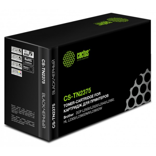 Картридж CACTUS CS-TN2375 совместимый Brother HL-L2300DR, L2340DWR, DCP-L2500