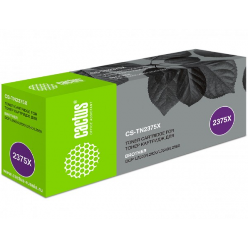 Картридж CACTUS CS-TN2375X совместимый Brother HL-L2300DR, L2340DWR, DCP-L2500