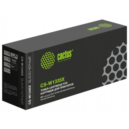 Картридж CACTUS CS-W1335X черный 13700стр совместимый HP LJ MFP M438n M438dn M438nda M442dn M443nda