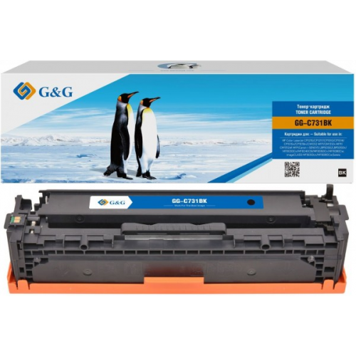 Картридж G&G GG-C731BK черный совместимый CANON LBP7100, 7110, 7780, MF8280, MF8230