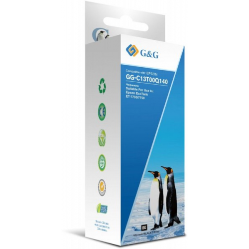 Чернила G&G GG-C13T00Q140 черный 140мл для Epson EcoTank 7700 7750