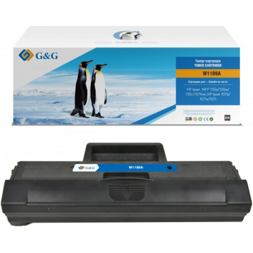 Картридж G&G GG-W1106A совместимый HP Laser 107a 107r 107w 135a MFP 135r MFP 135w MFP 137fnw MFP