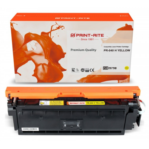 Картридж Print-Rite PR-040H YELLOW 040 H Yellow желтый совместимый CANON LBP710CX, 712CX