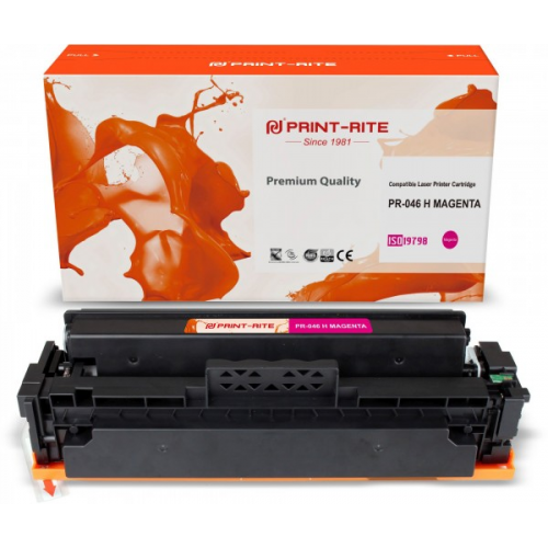 Картридж Print-Rite PR-046H MAGENTA пурпурный совместимый CANON LBP653Cdw, 654Cx, MF732Cdw, 734Cdw, 735Cx