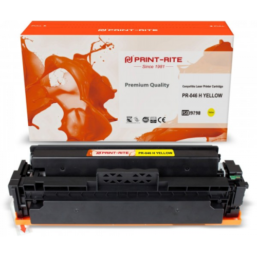 Картридж Print-Rite PR-046H YELLOW желтый совместимый CANON LBP653Cdw, 654Cx, MF732Cdw, 734Cdw, 735Cx