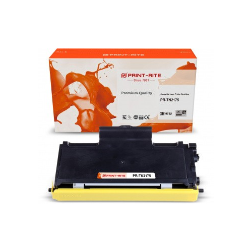 Картридж Print-Rite PR-TN2175 TN-2175 черный 2600стр для Brother HL-2140, 2150, 2170, DCP-7030