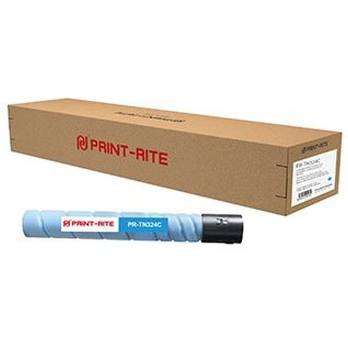 Картридж Print-Rite PR-TN324C голубой 26000стр для Konica Minolta Bizhub C258 C308 C368
