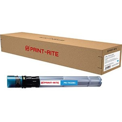 Картридж Print-Rite PR-TN328C голубой 28000стр для Konica Minolta bizhub C250i C300i C360i
