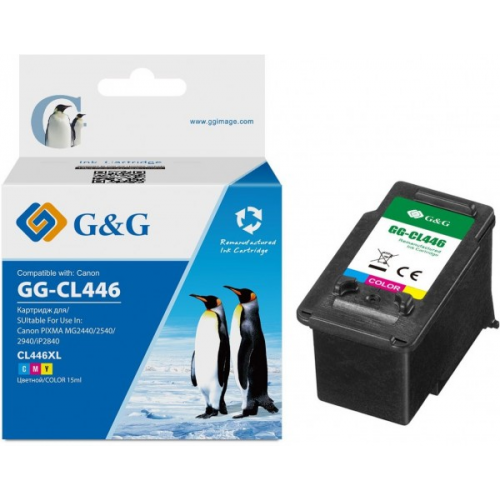 Картридж G&G GG-CL446 многоцветный для Canon Pixma MG2440 2540 2940