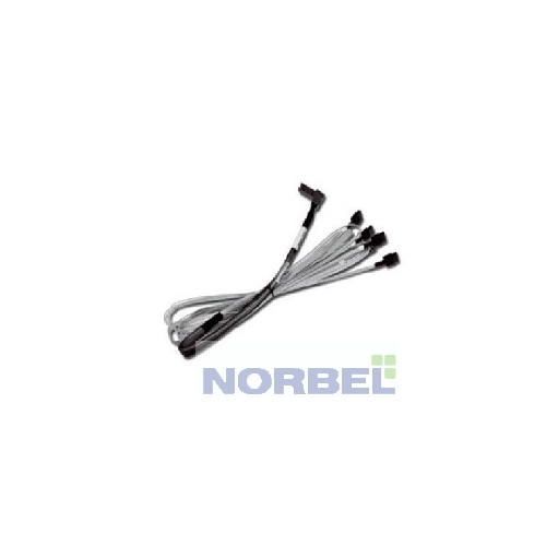 Intel Опция к серверу Cable kit AXXCBL850MS7R, Kit of 2 cables, 850mm length, straight SFF-8087 to right angle 7-pin SATA connectors