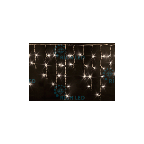 Rich LED RL-i3*0.9F-B/WW Уличная светодиодная Бахрома 3x0.9 м, теплый белый, мерцание, провод черный