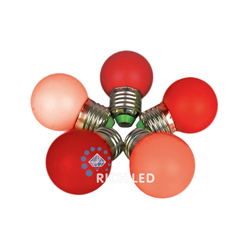 Rich LED RL-BL-E27-G45-R Лампа для белт-лайт, E27, красный
