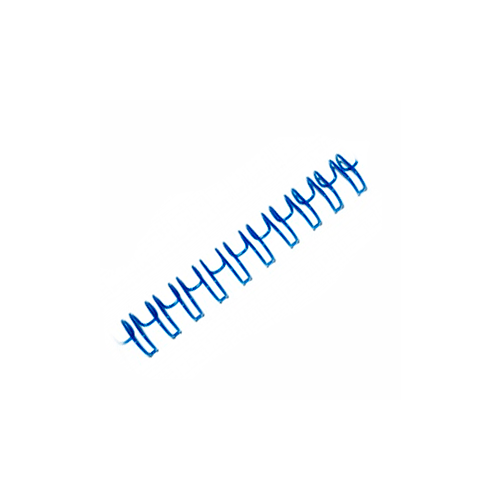 Металлическая пружина для переплета 11,1 мм (7/16), шаг 3:1, 100 шт, синий
