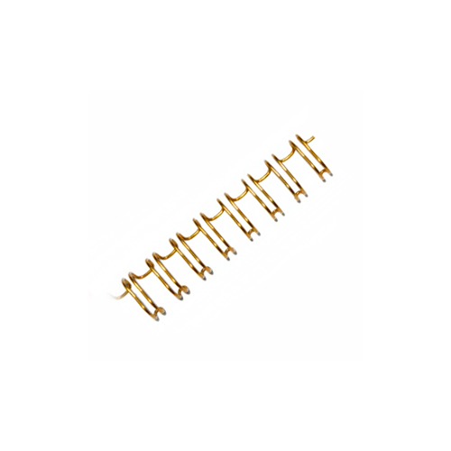 Металлическая пружина для переплета 4,8 мм (3/16), шаг 3:1, 100 шт, золото