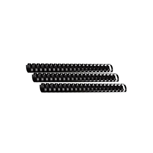 Пластиковая пружина для переплета 25 мм, А4, 50 шт, черный