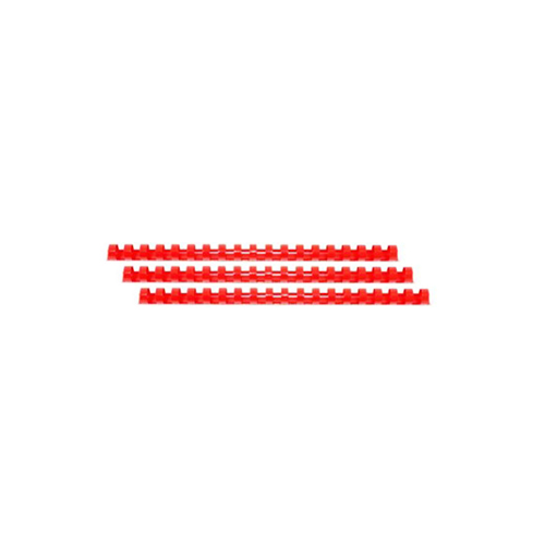 Пластиковая пружина для переплета 18 мм, А4, 100 шт, красный
