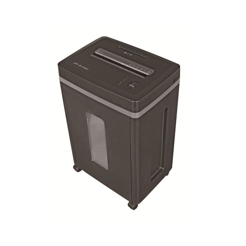 Bulros 616C Уничтожитель бумаг, 2x10мм, чёрный/серебро окантовка