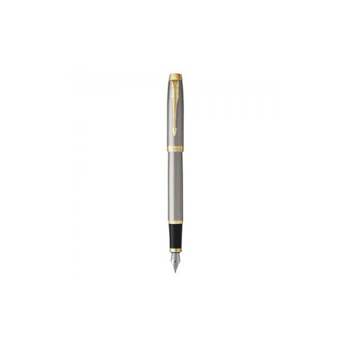 Перьевая ручка Parker IM Core - Brushed Metal GT, F