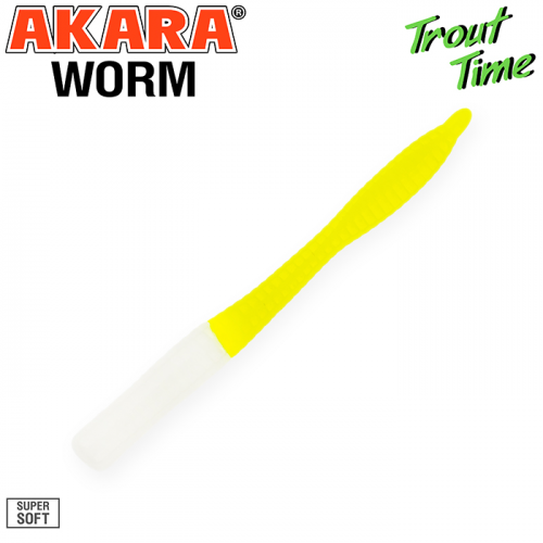 Силиконовая приманка Akara Trout Time WORM 3 Shrimp (10 шт)